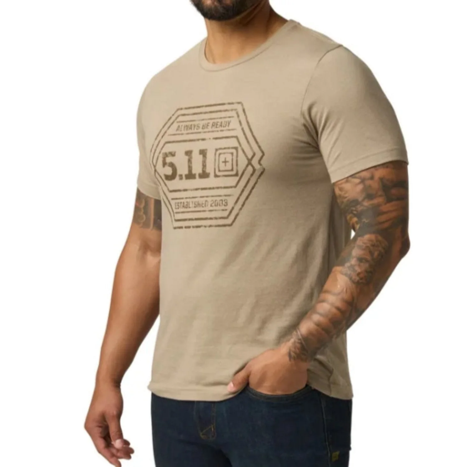 5.11 Tactical Men's Intricate Emblem Logo Graphic Short Sleeve T-Shirt - Image 2