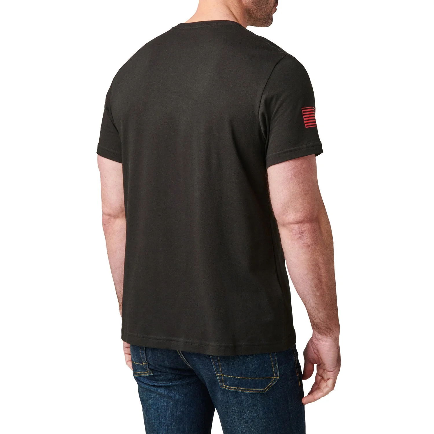 5.11 Tactical Men's USA Flag Fill Logo Graphic T-Shirt - Image 2