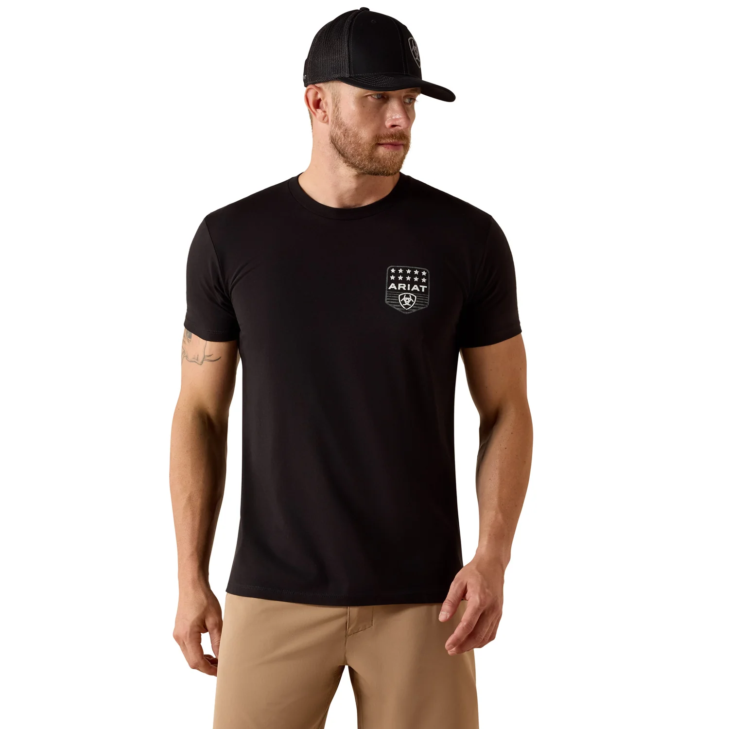 Ariat Men's Stripe Patriotic Badge T-Shirt - Image 2
