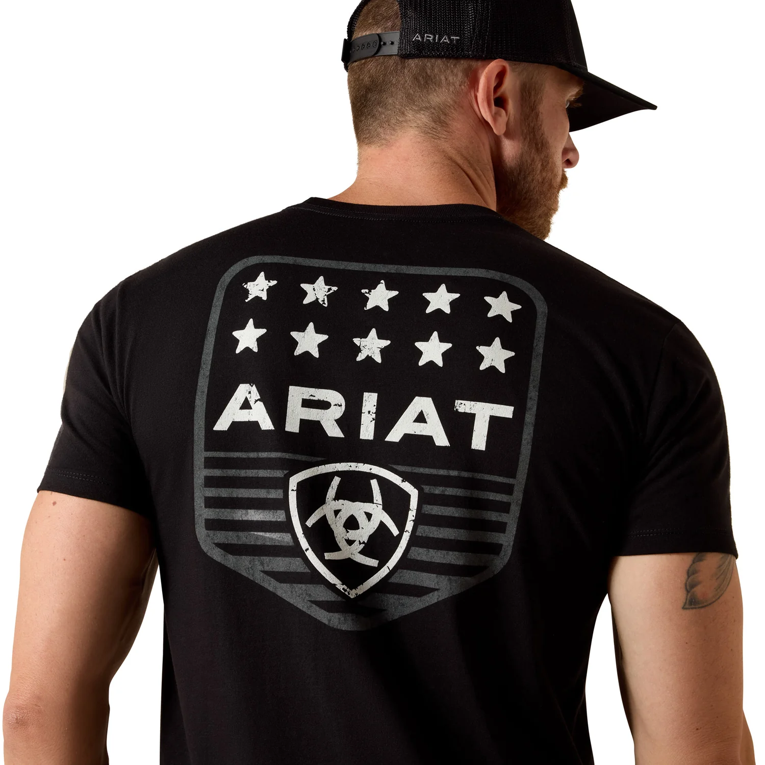 Ariat Men's Stripe Patriotic Badge T-Shirt - Image 3