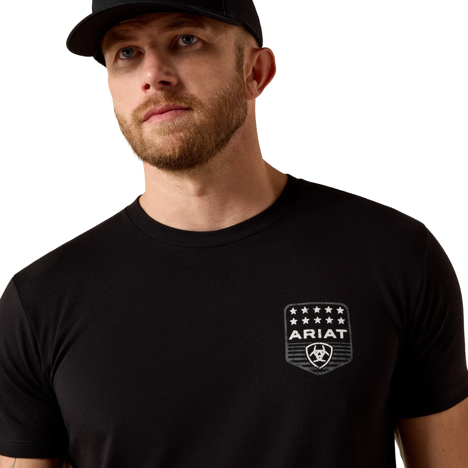 Ariat Men's Stripe Patriotic Badge T-Shirt - Image 4