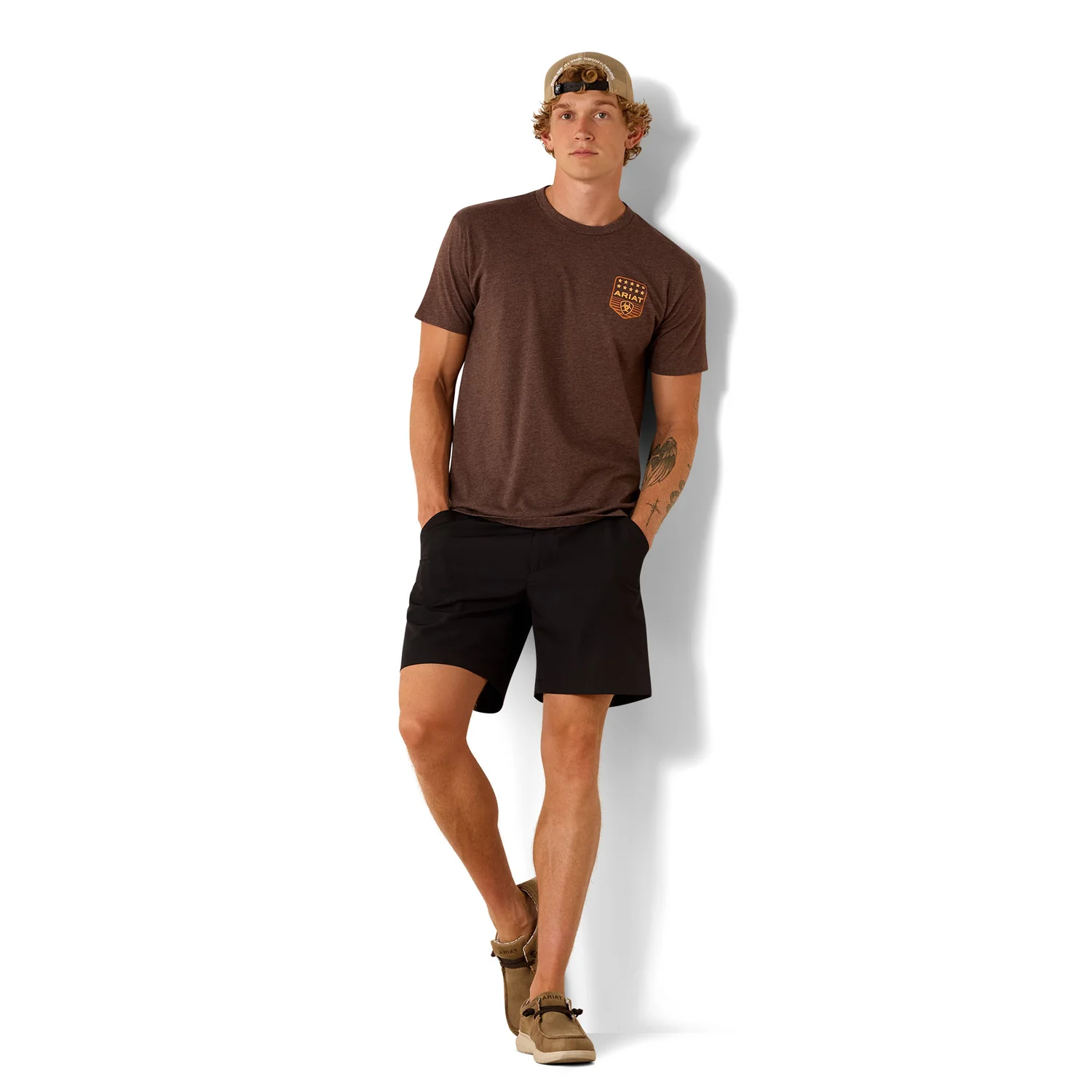 Ariat Men's Stripe Patriotic Badge T-Shirt - Image 5
