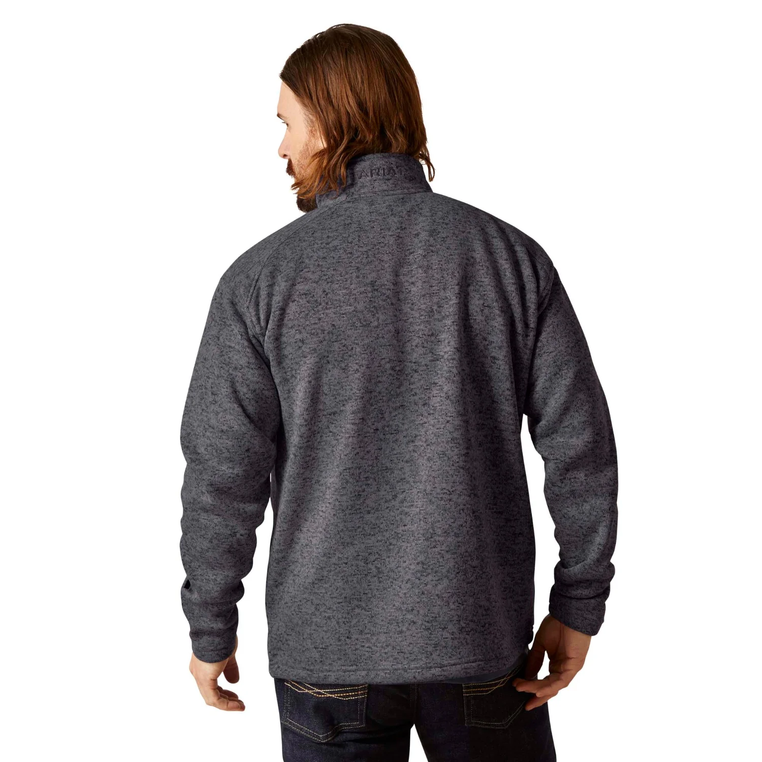 Ariat Men's Caldwell Logo 1/4 Zip Sweater - Image 2