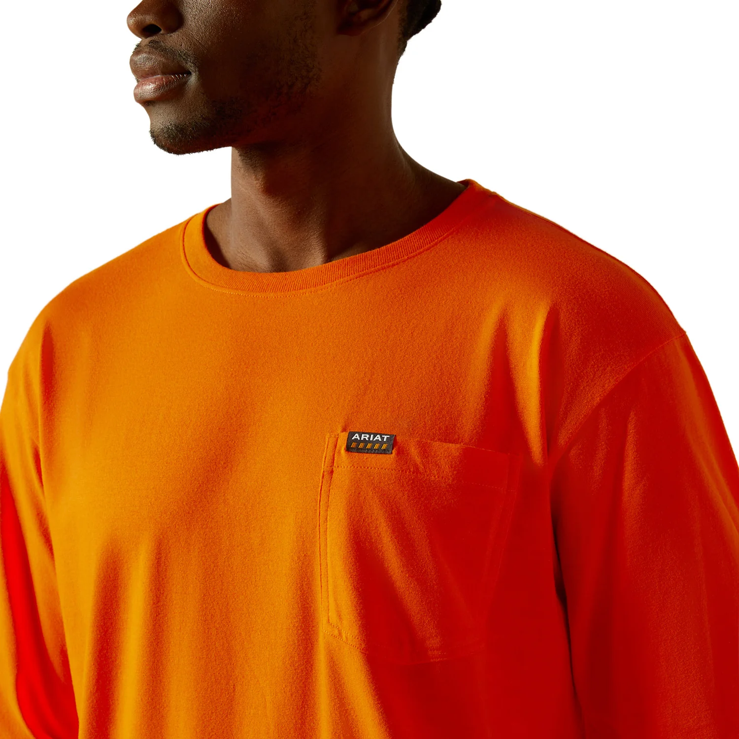 Ariat Men's Rebar Cotton Strong Standard Pocket T-Shirt - Image 3