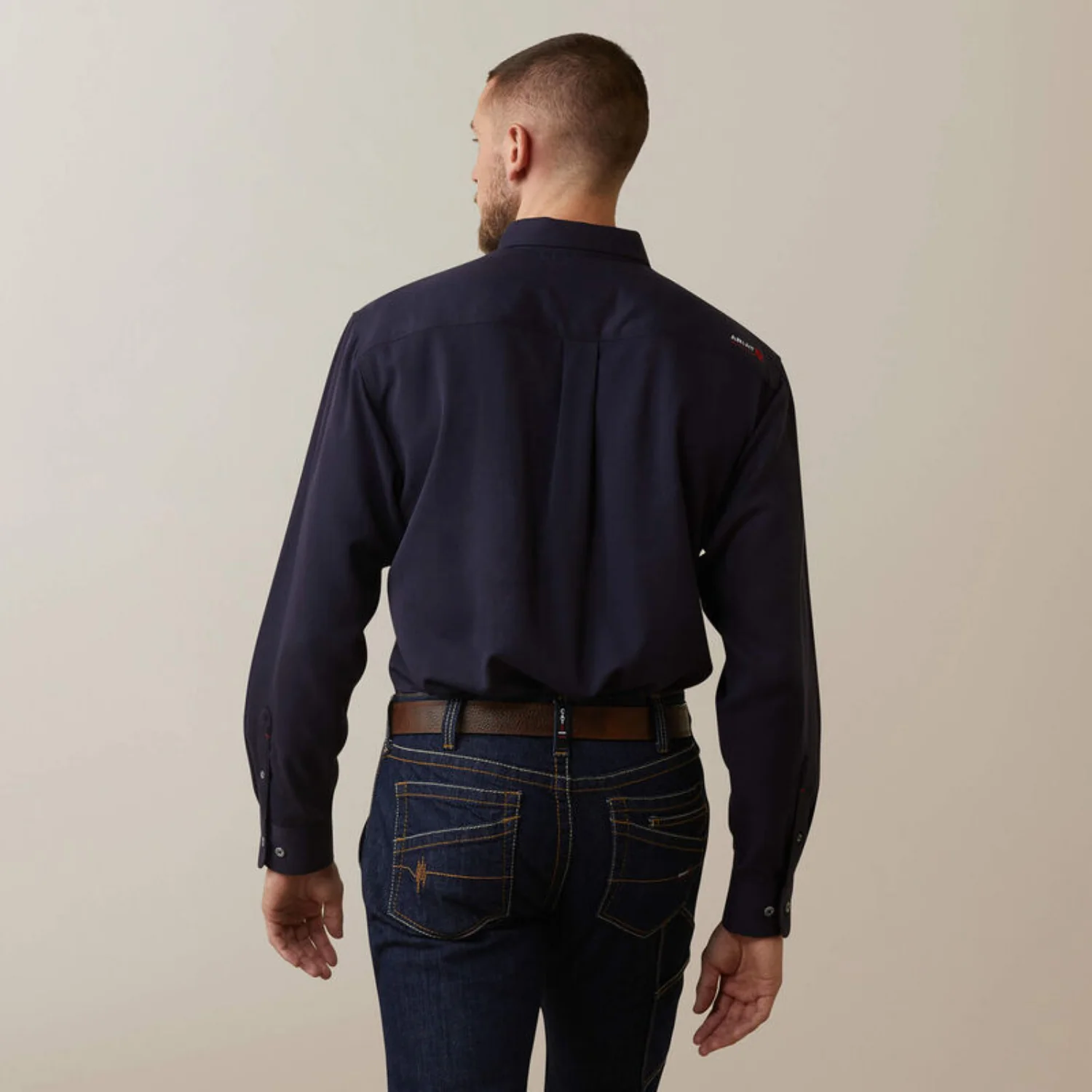 Ariat Men's FR Air Inherent Button Long Sleeve Safety Work Shirt - Image 3
