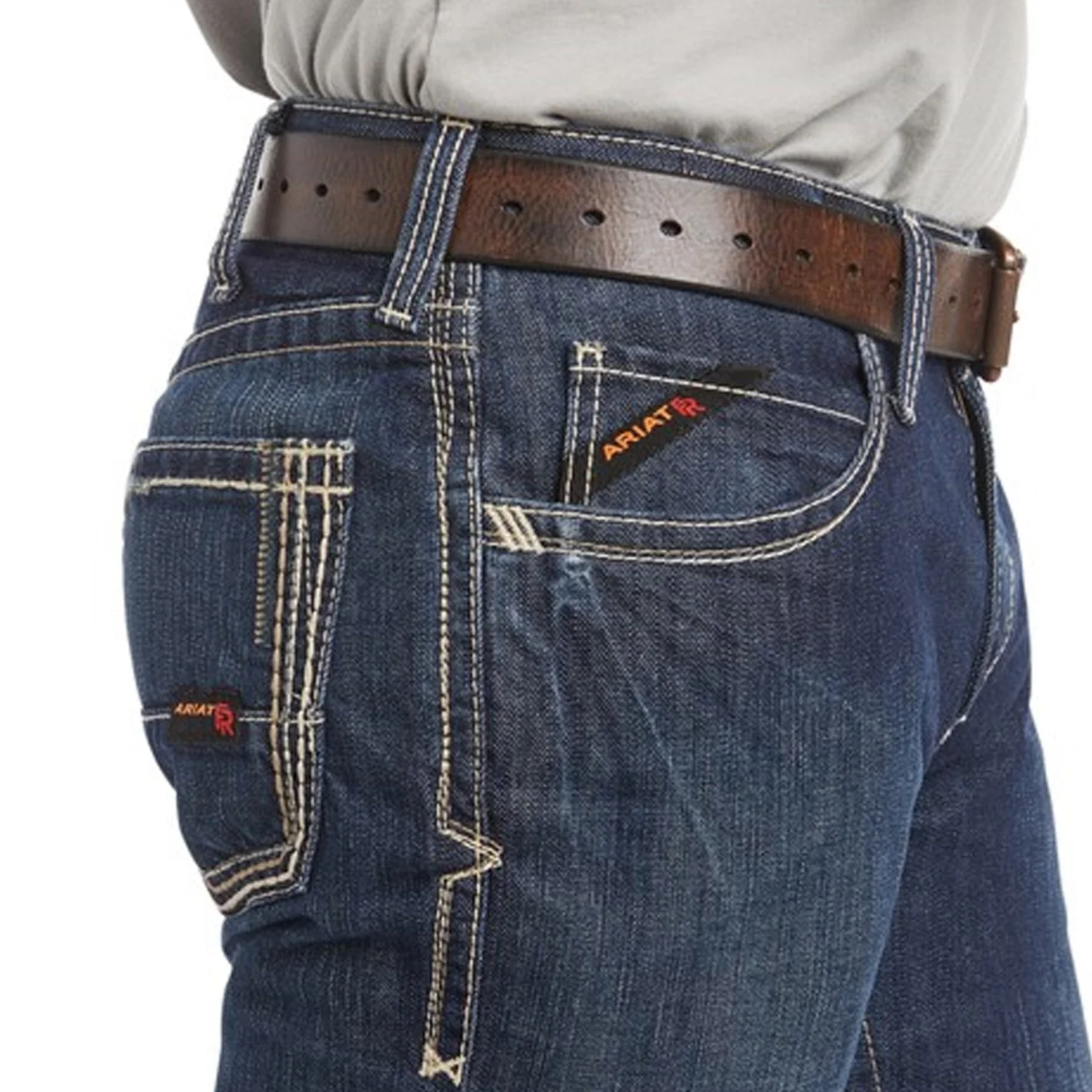 Ariat Men's Flame Resistant M4 Relaxed Boundary Boot Cut Jean - Image 2