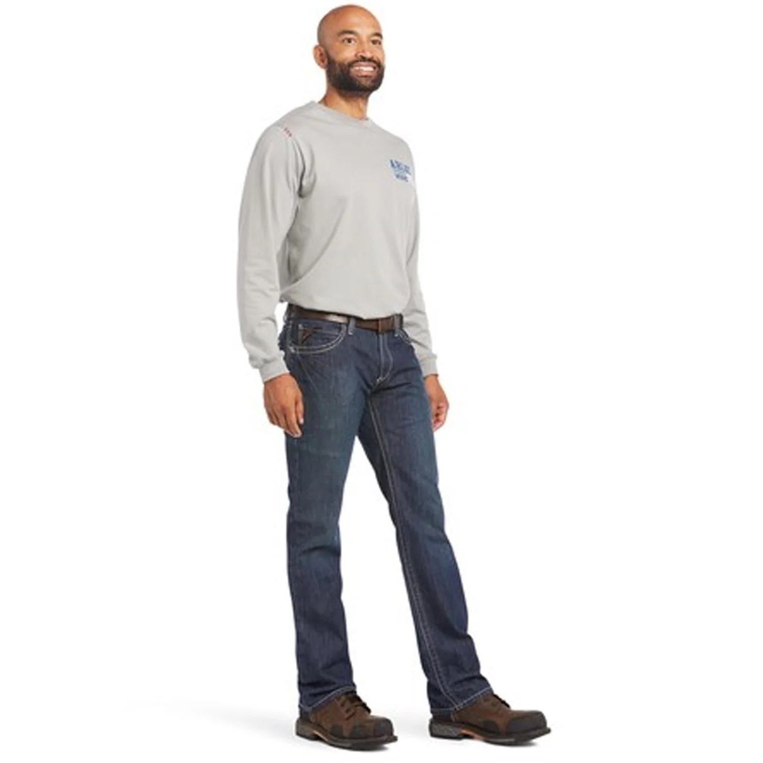 Ariat Men's Flame Resistant M4 Relaxed Boundary Boot Cut Jean - Image 6