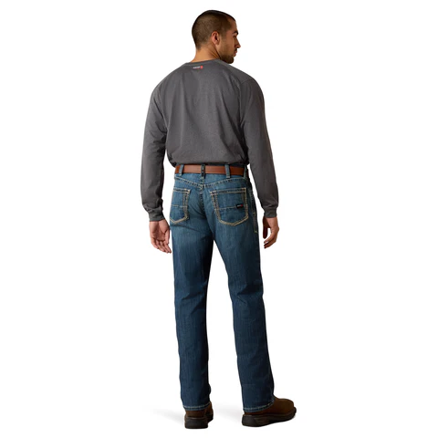 Ariat Men's FR M4 Relaxed Stretch DuraLight Boundary Boot Cut Jean - Image 4