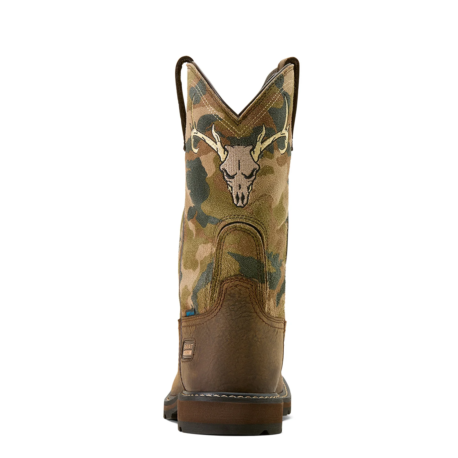 Ariat Men's Groundbreaker Antler Waterproof Wide Square Toe Steel Toe Work Boot - Image 4