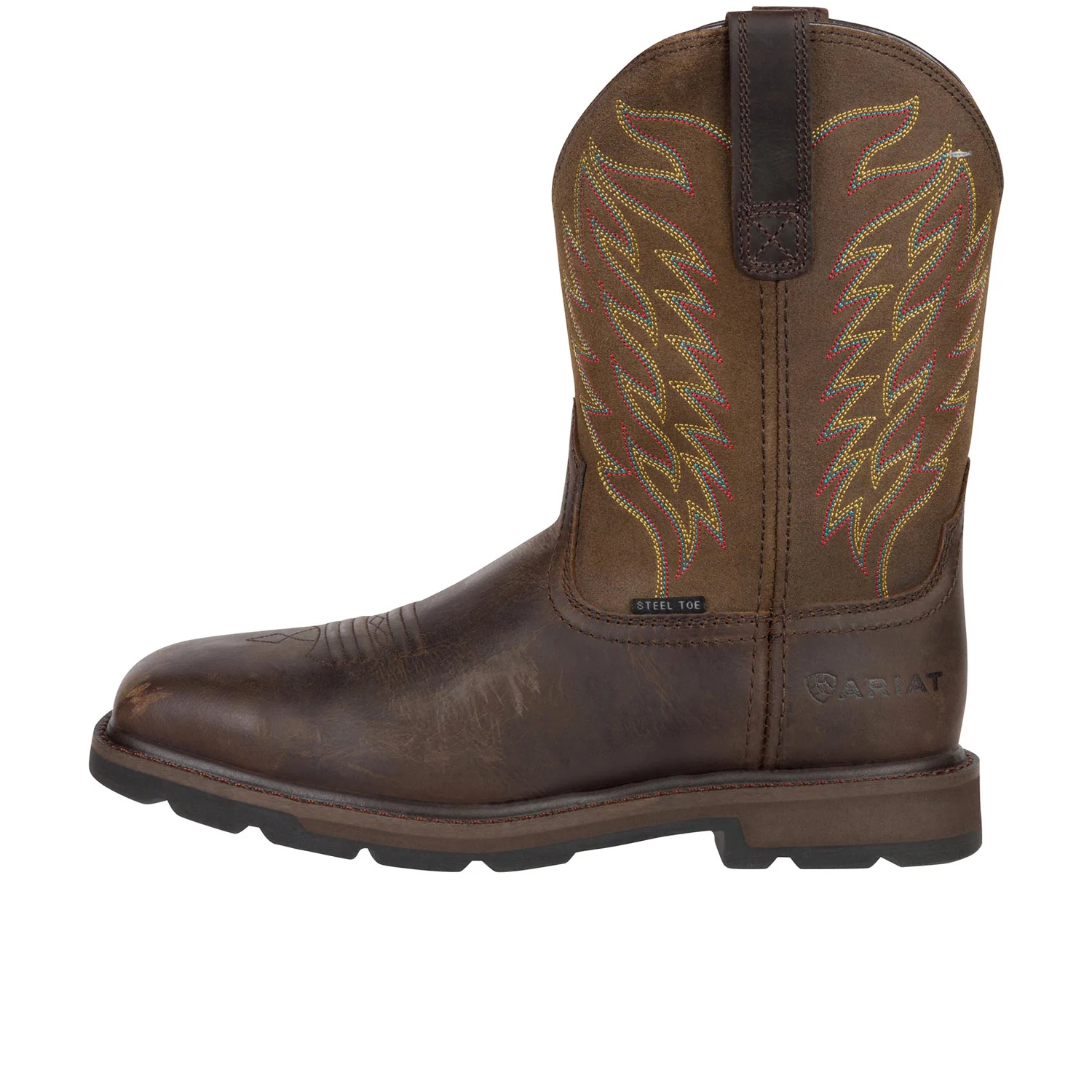 Ariat Men's Groundbreaker Wide Square Toe Steel Toe Work Boot - Image 2