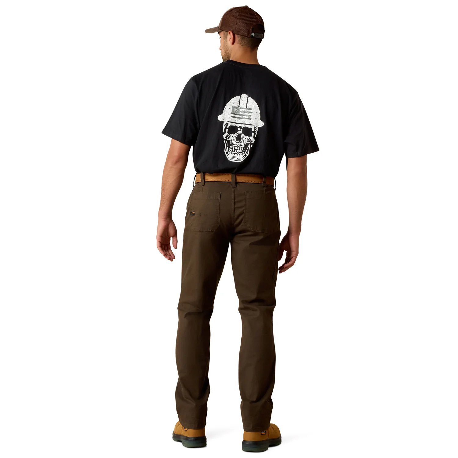 Ariat Men's Rebar M4 Low Rise DuraStretch Made Tough Double Front Stackable Straight Leg Pant - Image 6