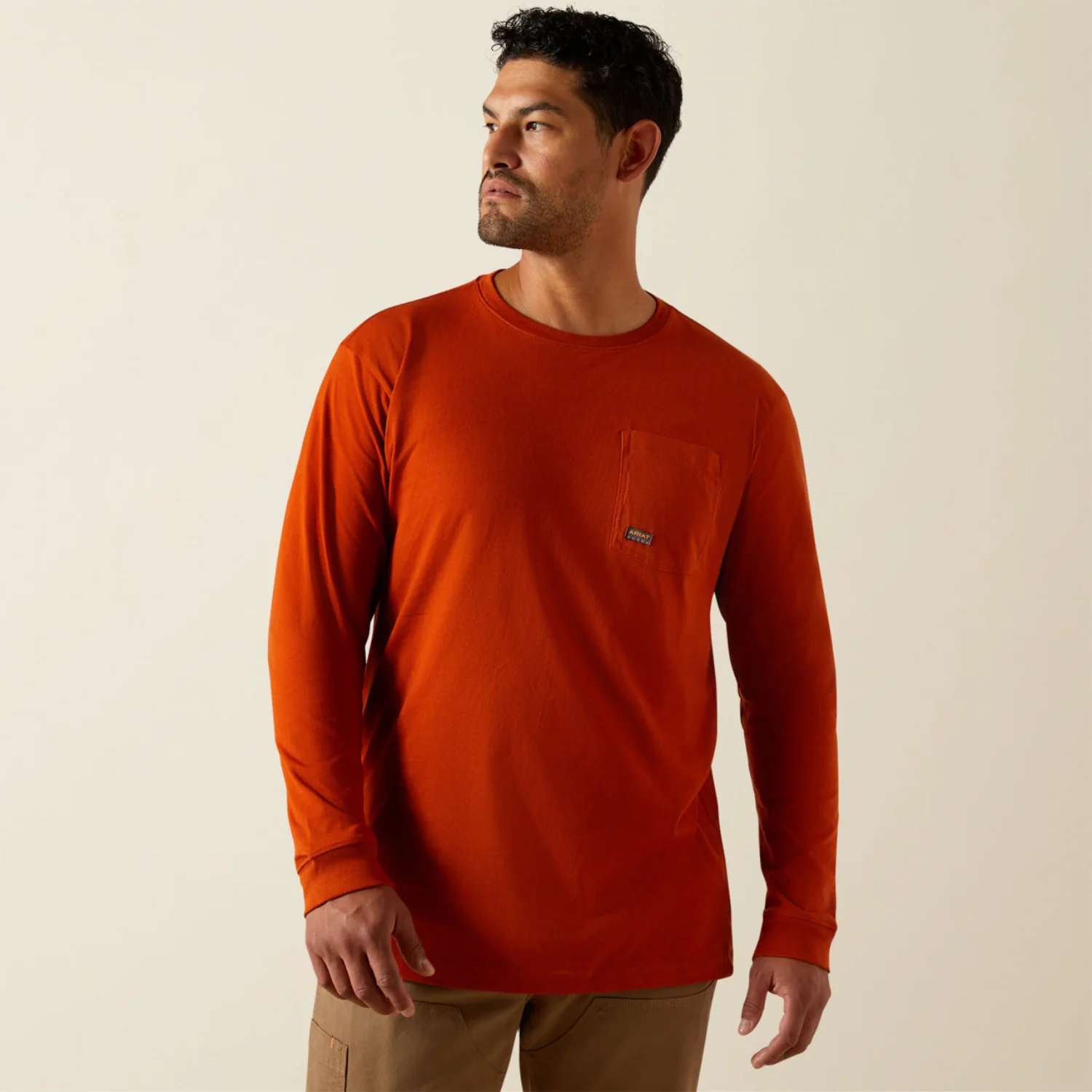 Ariat Men's Rebar® CottonStrong™ Graphic Long Sleeve Pocket T-Shirt