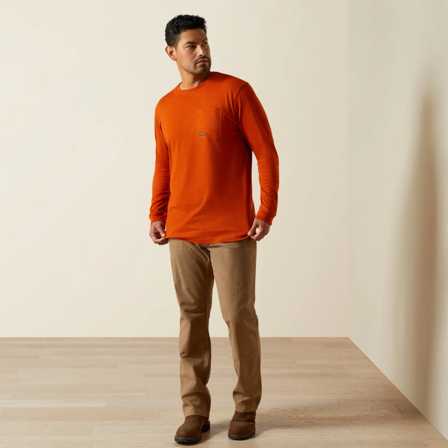 Ariat Men's Rebar® CottonStrong™ Graphic Long Sleeve Pocket T-Shirt - Image 2