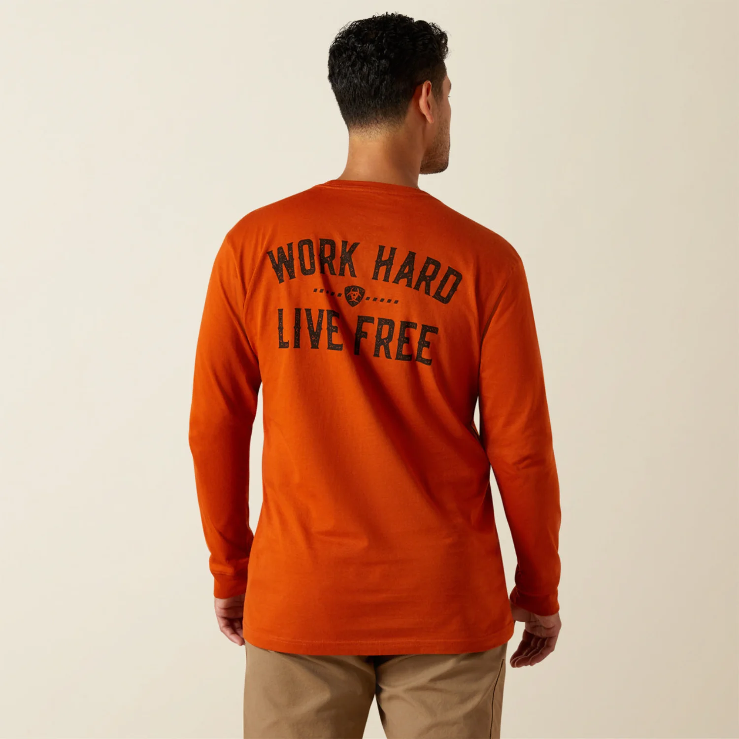 Ariat Men's Rebar® CottonStrong™ Graphic Long Sleeve Pocket T-Shirt - Image 5