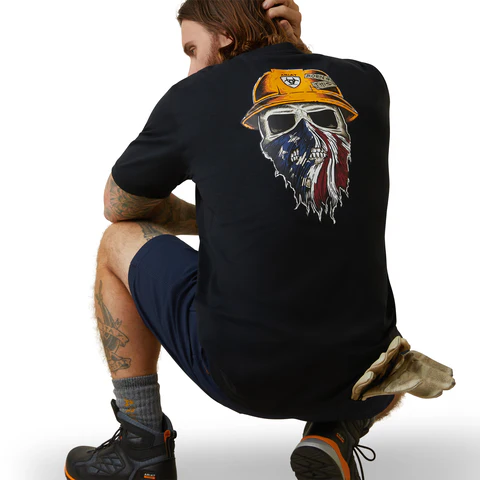 Ariat Men's Rebar Workman Born For This Graphic Short Sleeve T-Shirt - Image 3