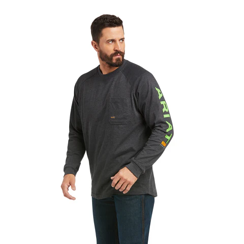 Ariat Men's Rebar Cotton Strong Graphic Long Sleeve T-Shirt