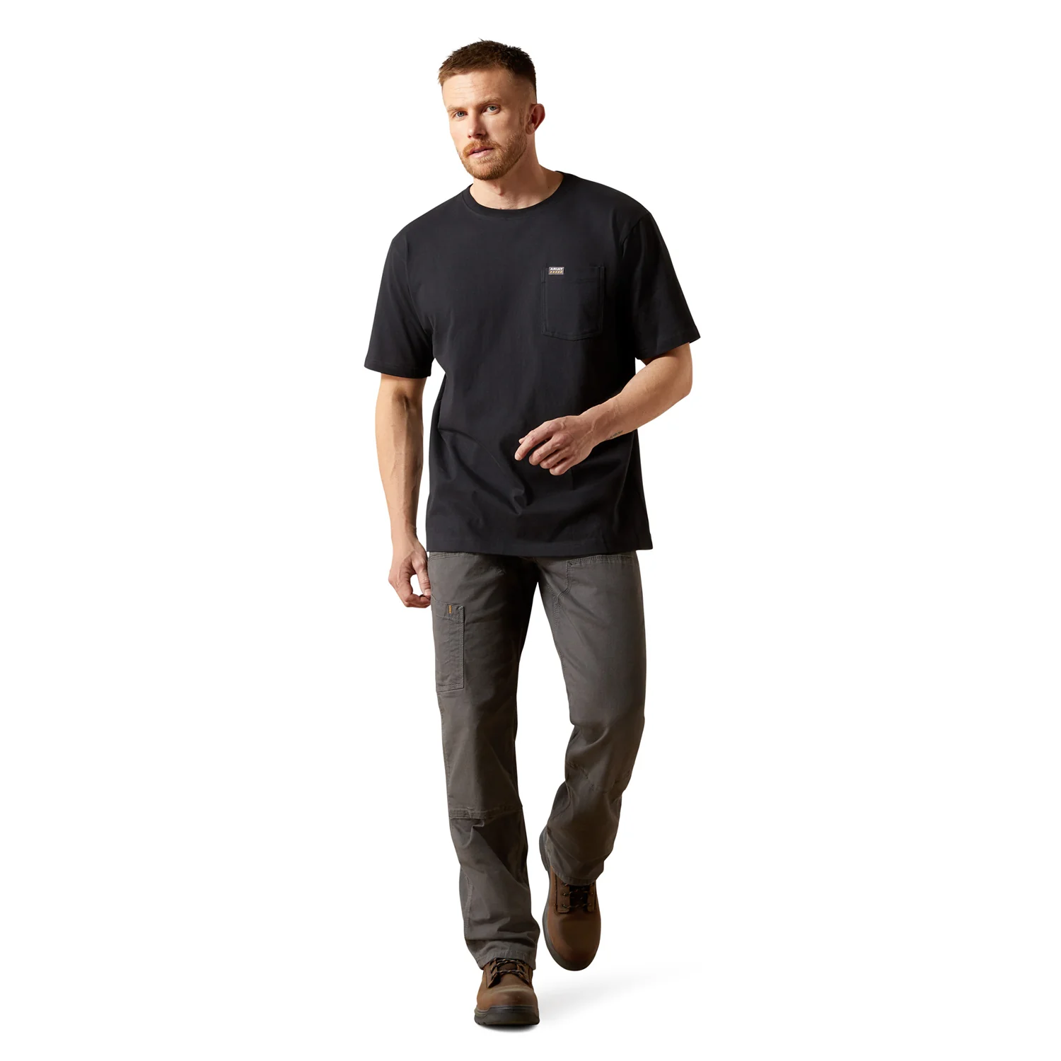 Ariat Men's Rebar Cotton Strong Standard Pocket T-Shirt - Image 4