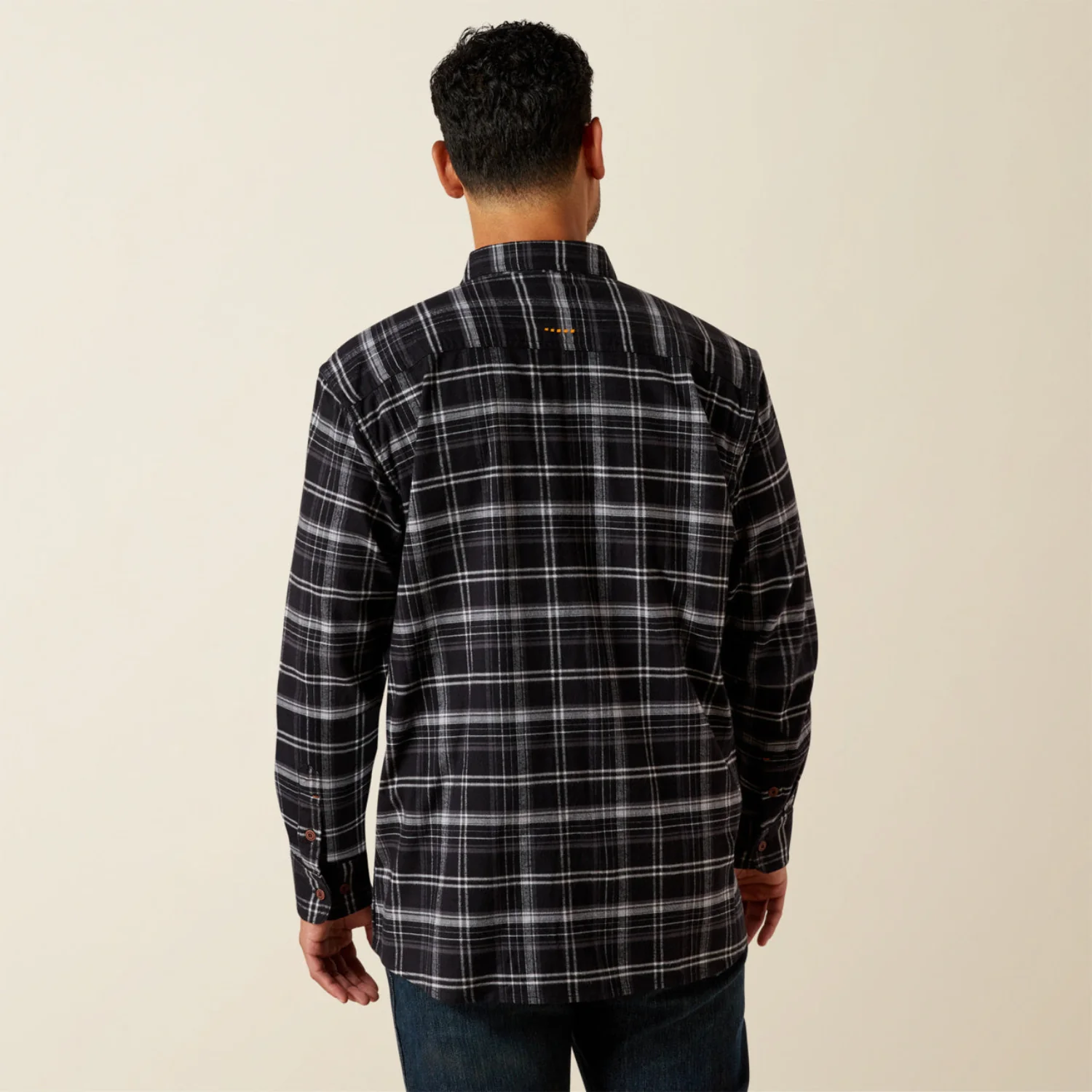 Ariat Men's Rebarâ„¢ Flannel DuraStretchâ„¢ Long Sleeve Work Shirt - Image 3