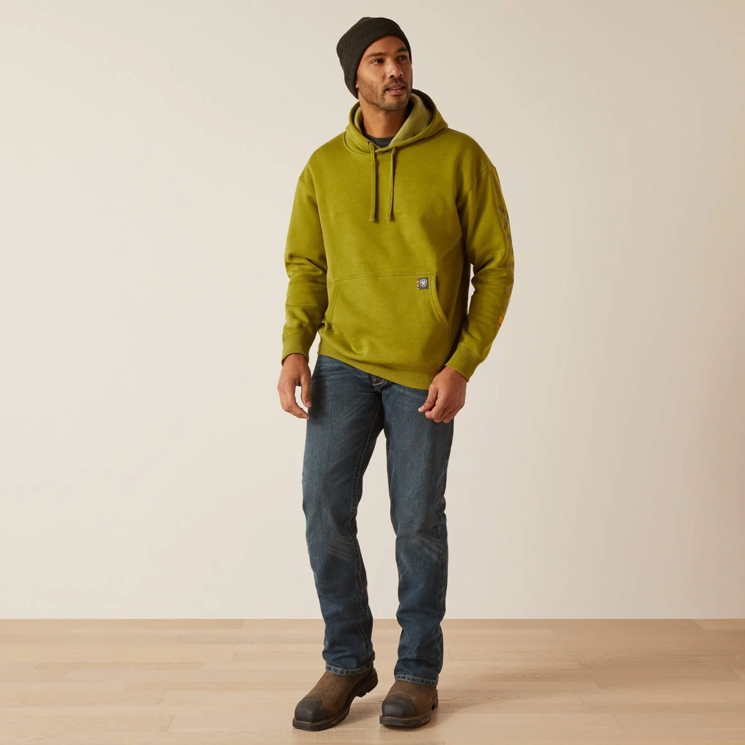 Ariat Men's Rebar Graphic Sleeve Hooded Sweatshirt - Image 3