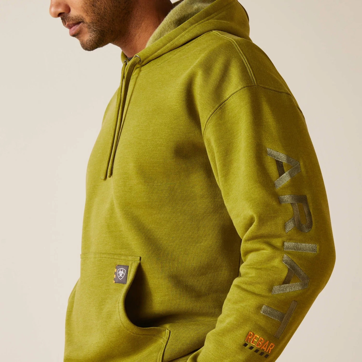 Ariat Men's Rebar Graphic Sleeve Hooded Sweatshirt - Image 4