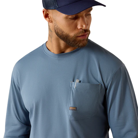 Ariat Men's Rebar Heat Fighter Long Sleeve T-Shirt - Image 2