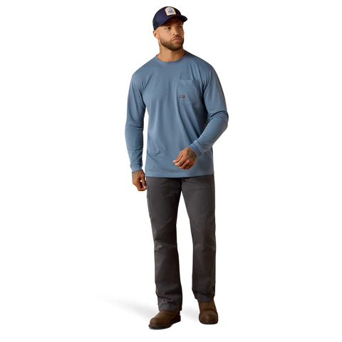 Ariat Men's Rebar Heat Fighter Long Sleeve T-Shirt - Image 4