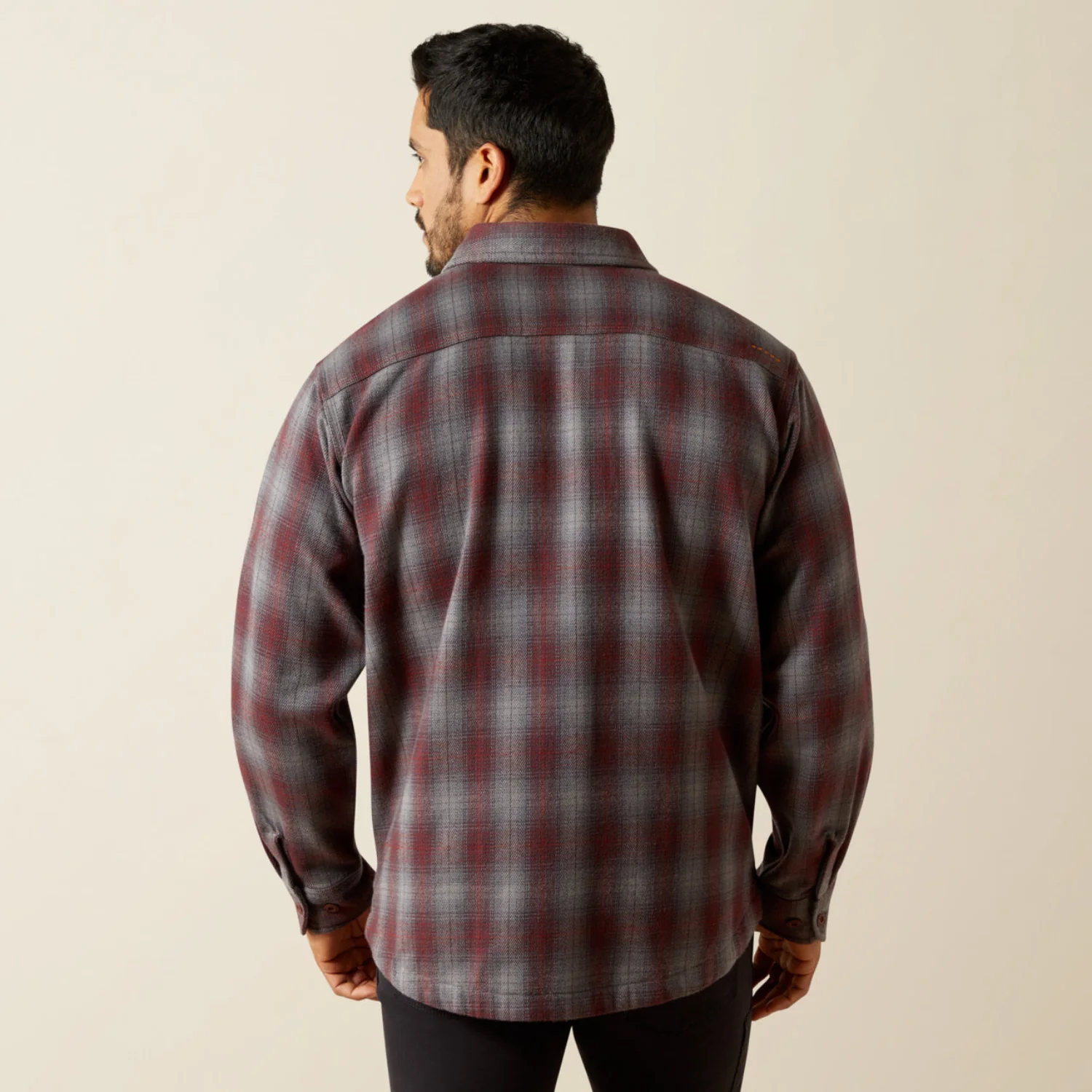 Ariat Men's Rebar Heavy Long Sleeve Flannel Work Shirt - Image 4