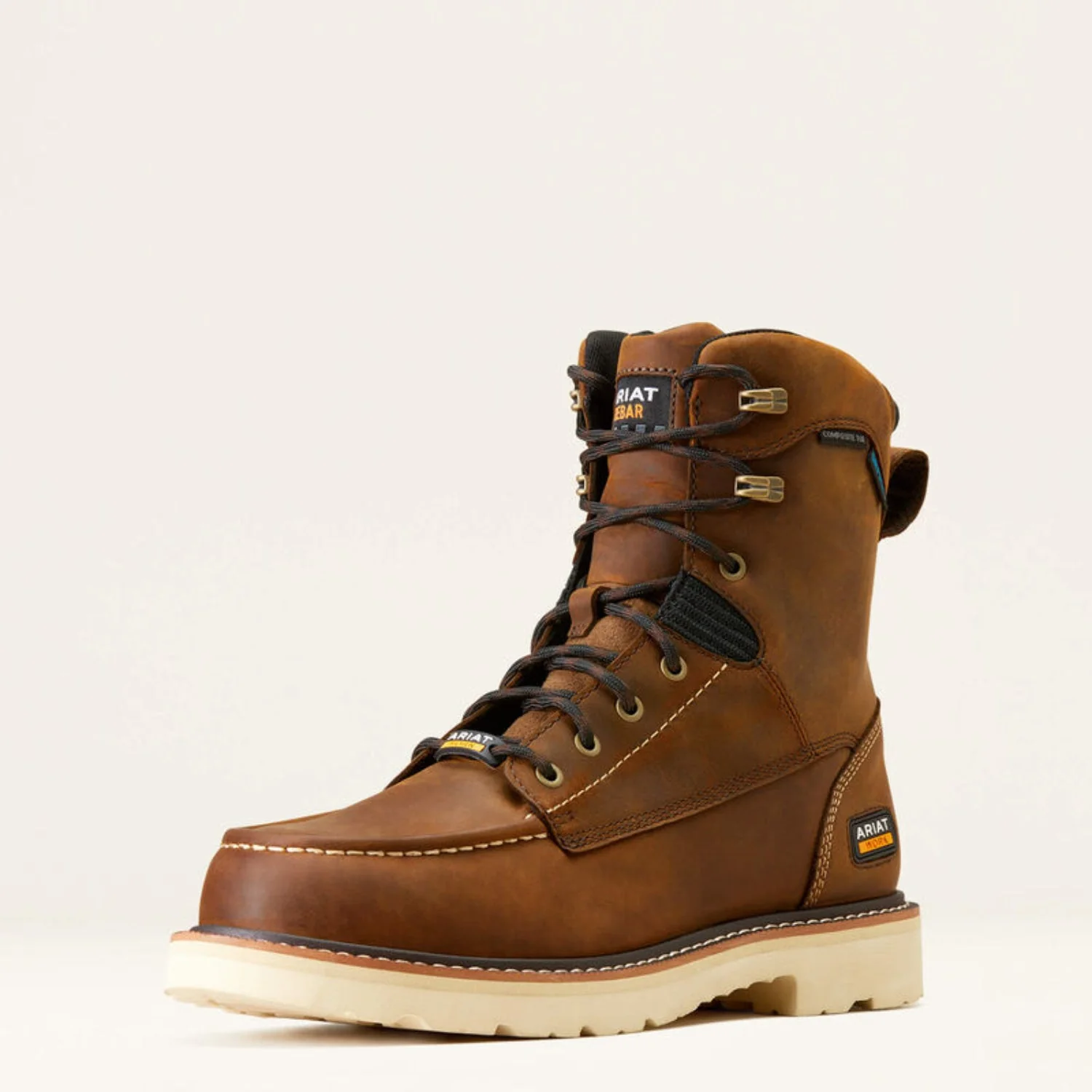 Ariat Men's Rebar Lift 8" Waterproof EH Moc Comp Toe Work Boot - Image 2