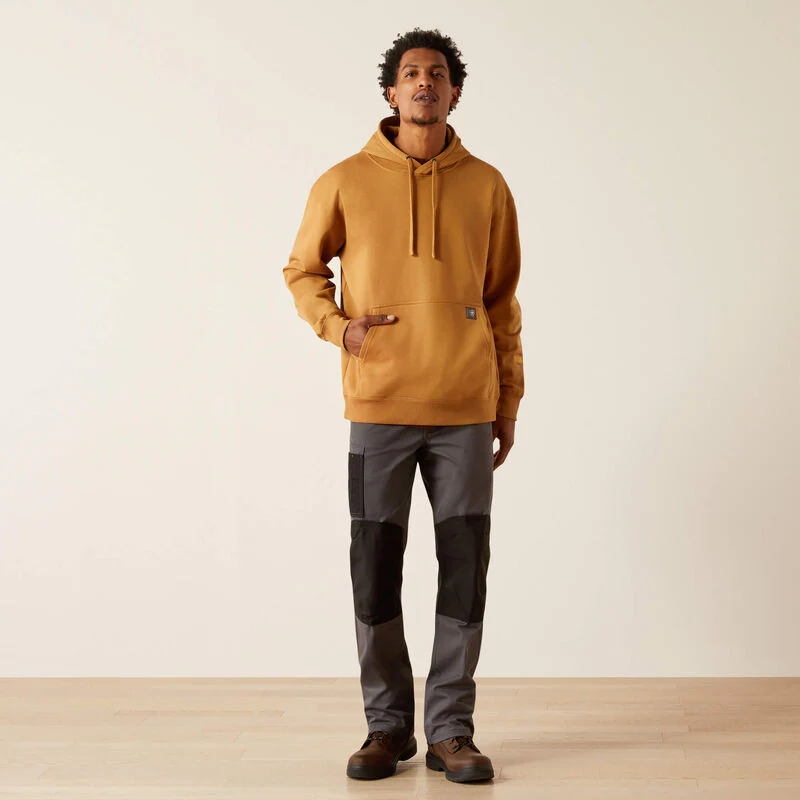 Ariat Men's Rebar Logo Graphic Sleeve Hoodie - Image 5