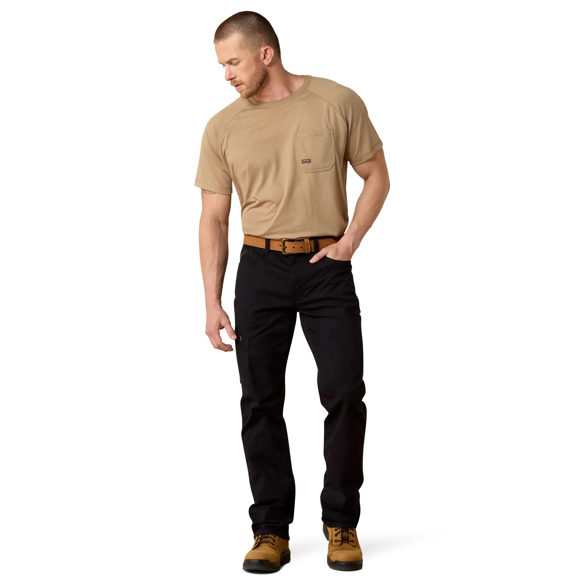 Ariat Men's Rebar M4 DuraStretch Made Tough Straight Leg Pant - Image 2