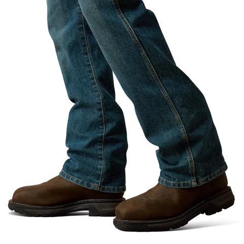 Ariat Men's Rebar M4 Relaxed DuraStretch Basic Boot Cut Jean - Image 6
