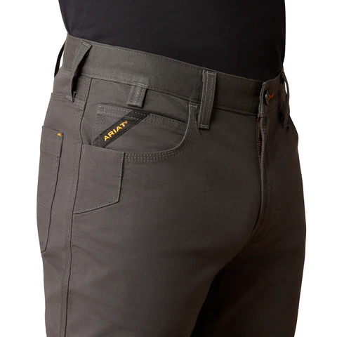 Ariat Men's Rebar M5 Straight DuraStretch Made Tough Straight Pant - Image 3