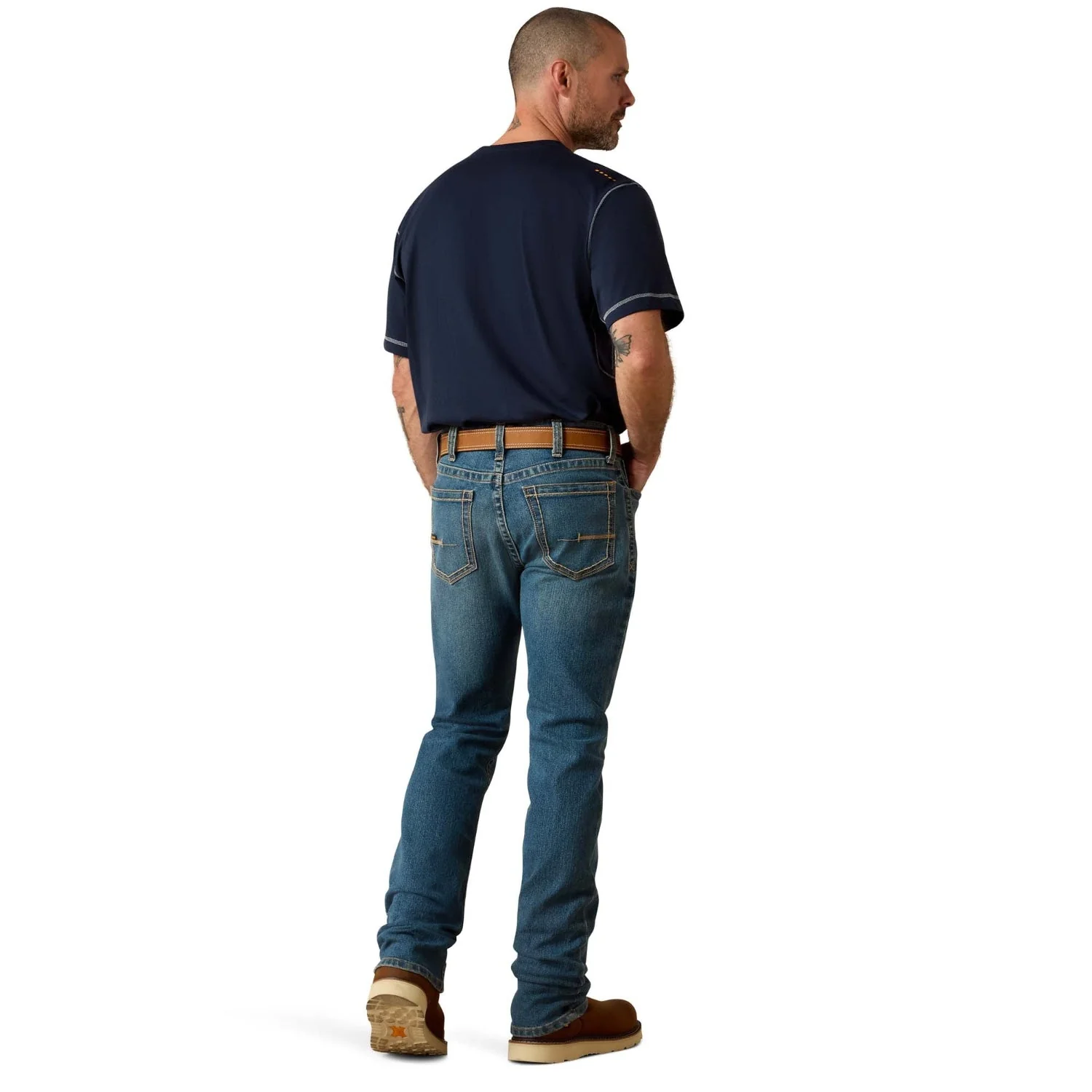 Ariat Men's Rebar M7 DuraStretch Edge Stackable Straight Leg Jean - Image 3