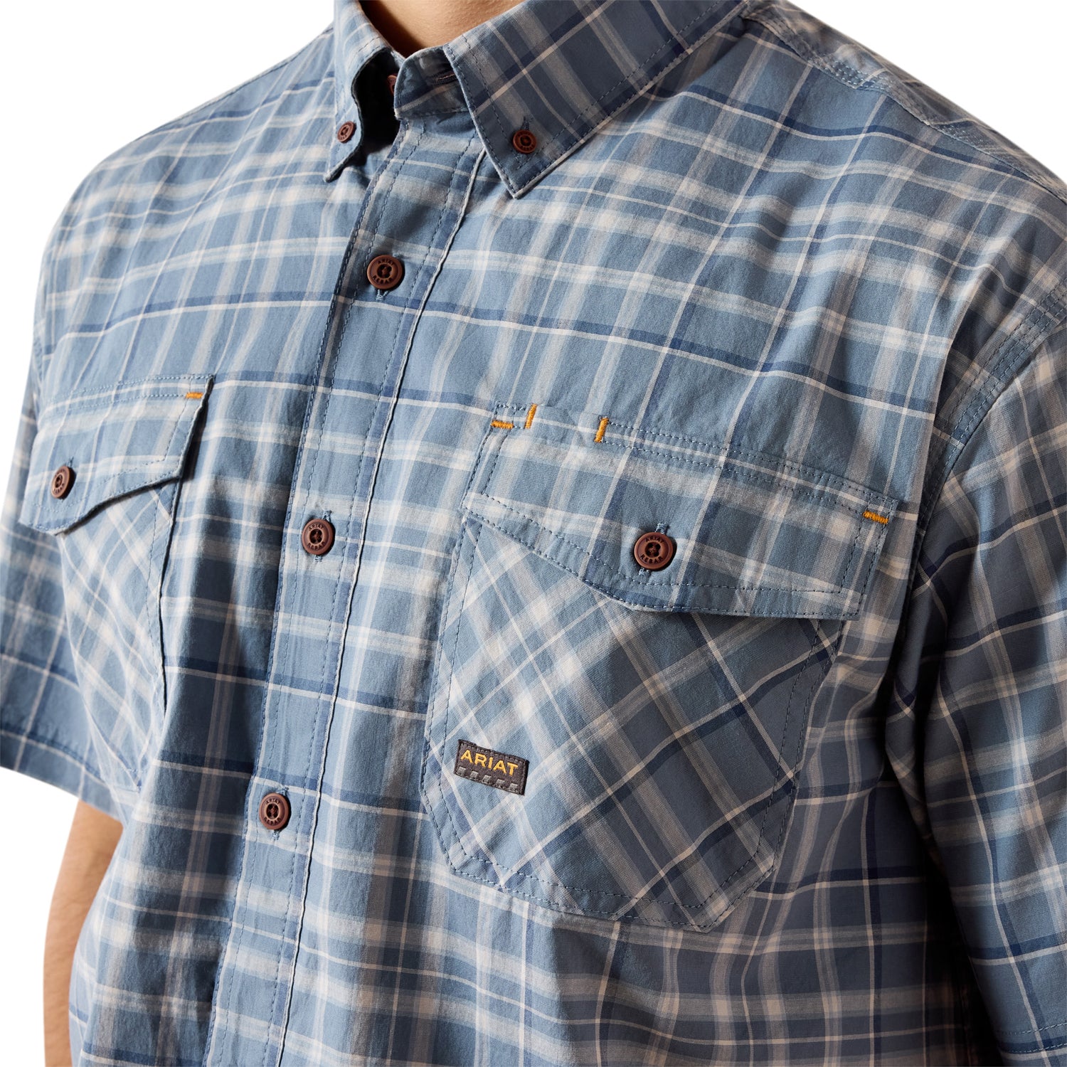 Ariat Men's Rebar Made Tough DuraStretch Work Shirt - Image 3