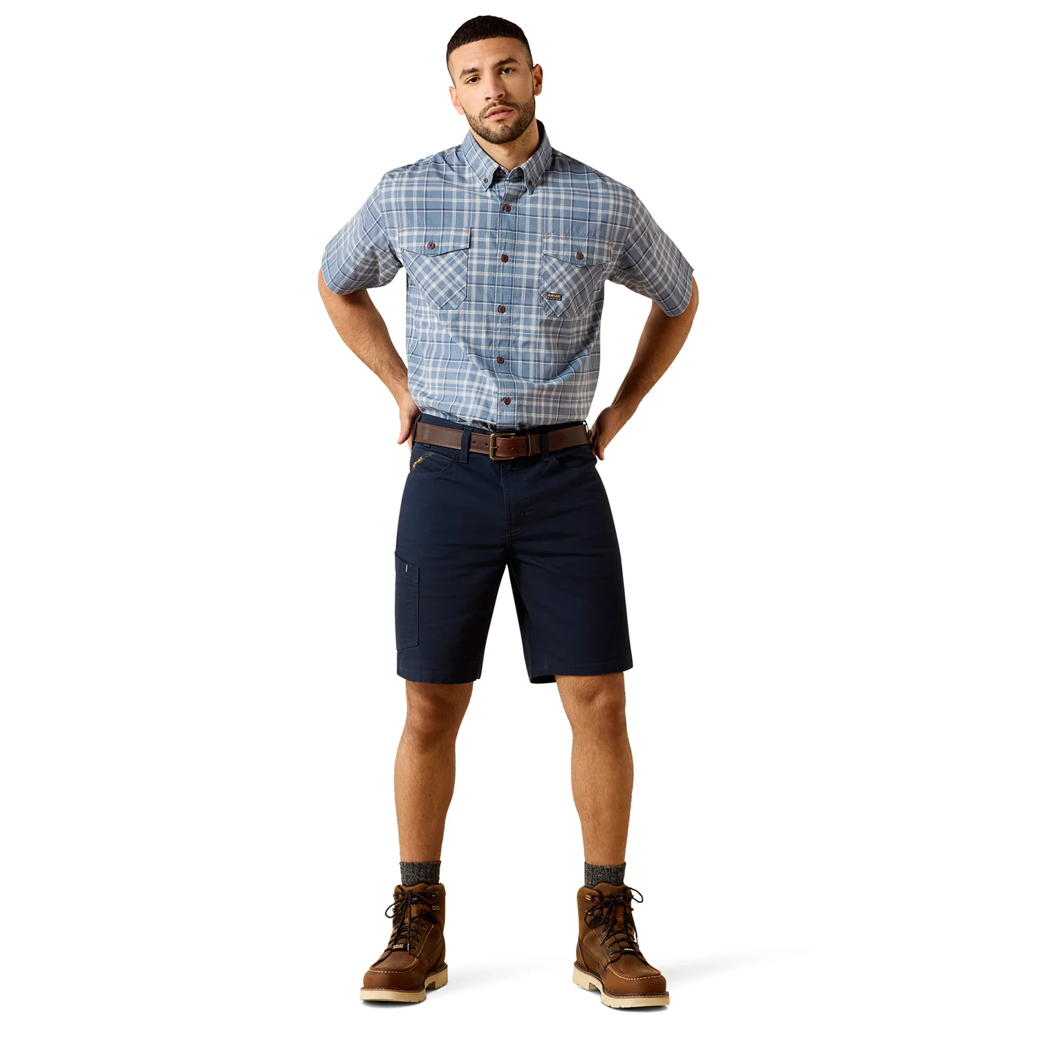 Ariat Men's Rebar Made Tough DuraStretch Work Shirt - Image 4