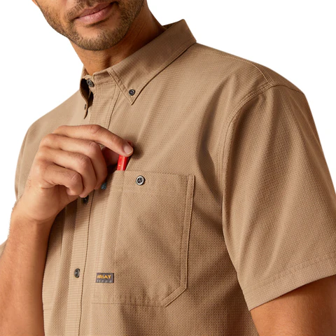 Ariat Men's Rebar Made Tough 360 AirFlow Work Shirt - Image 3