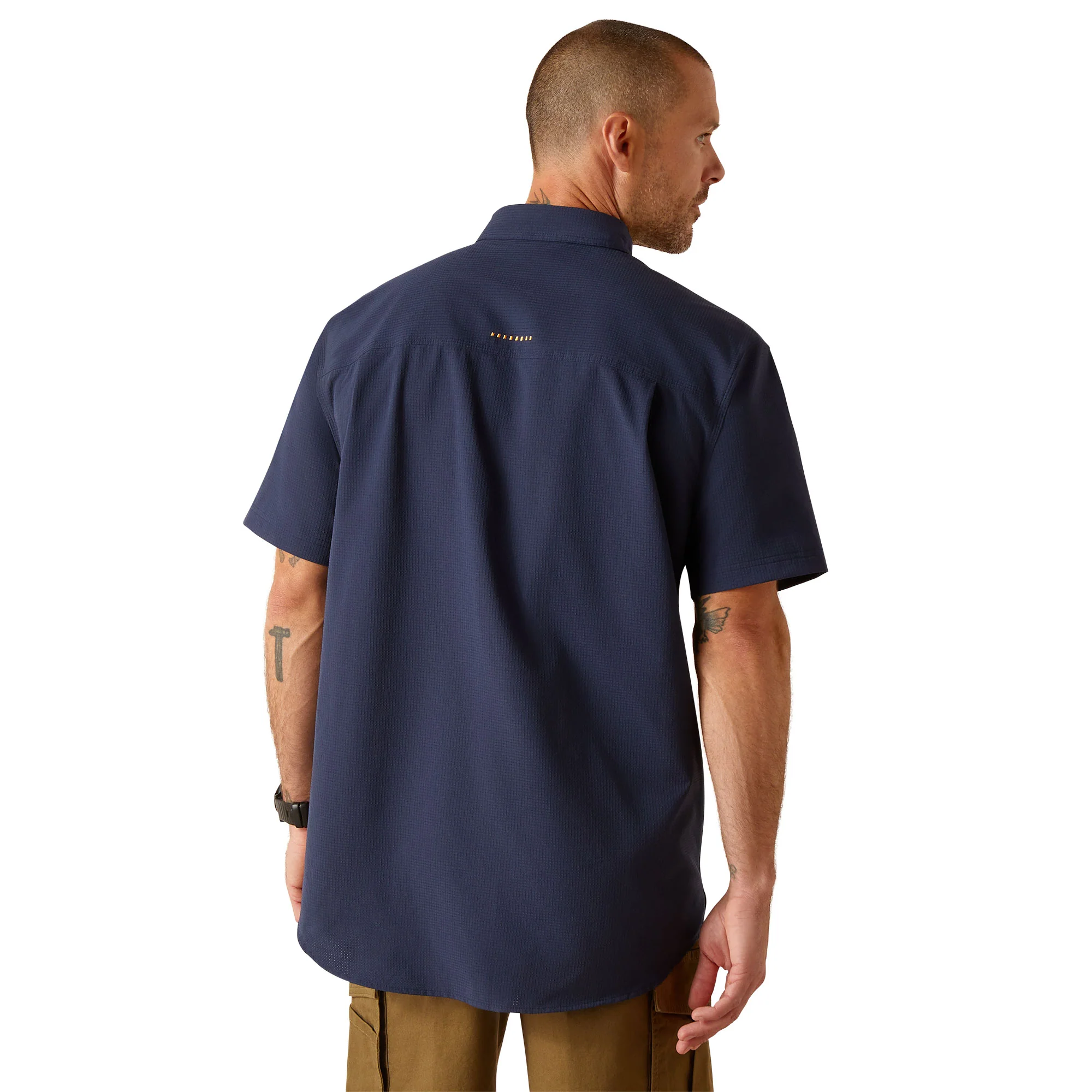 Ariat Men's Rebar Made Tough 360 AirFlow Short Sleeve Work Shirt - Image 2