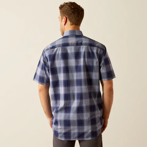 Ariat Men's Made Tough Durastretch Button-Down Short Sleeve Work Shirt - Image 4