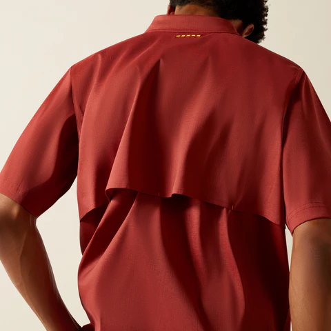 Ariat Men's Made Tough Durastretch Button-Down Short Sleeve Work Shirt - Image 4