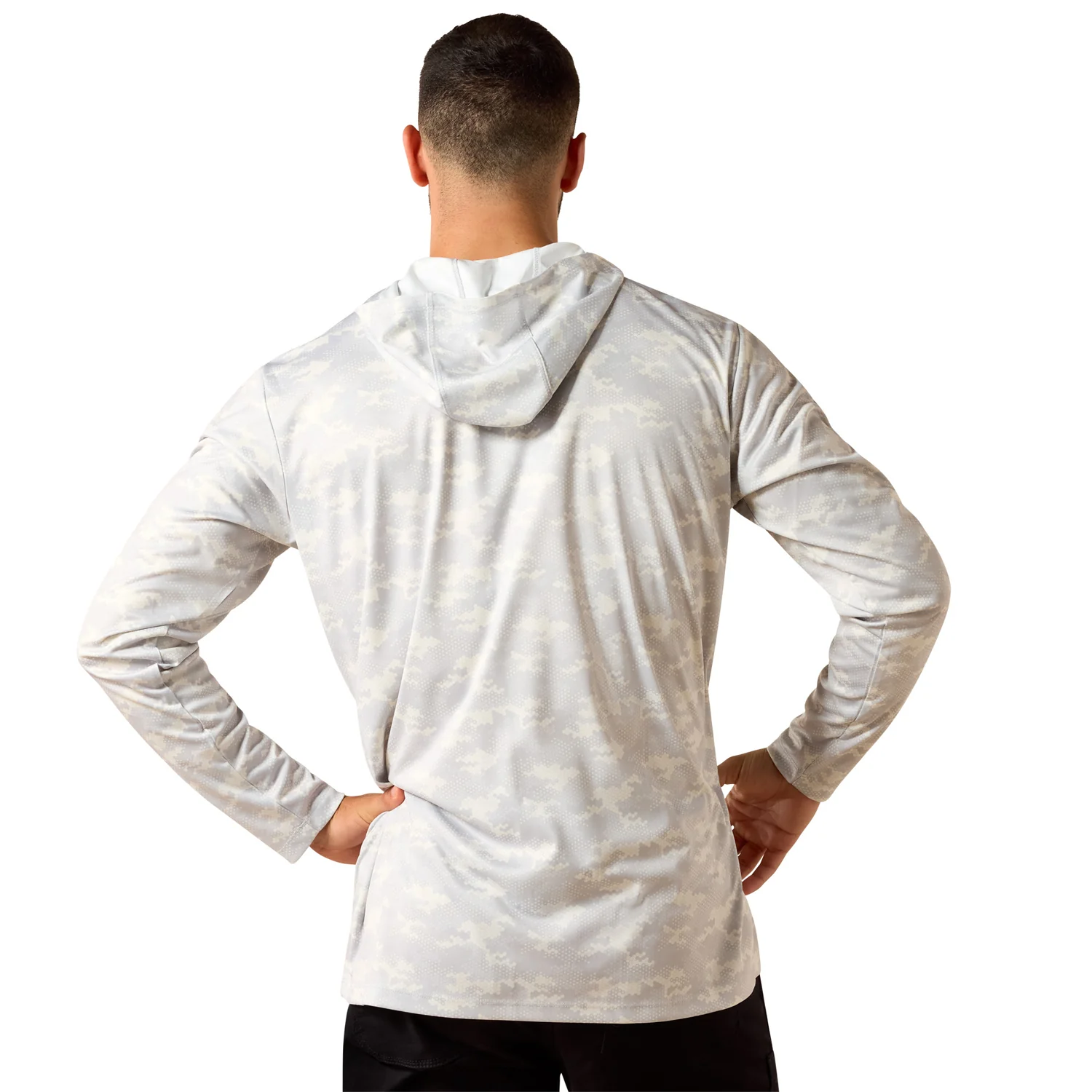 Ariat Men's Rebar Sunblocker Printed Craft Hooded Long Sleeve T-Shirt - Image 2