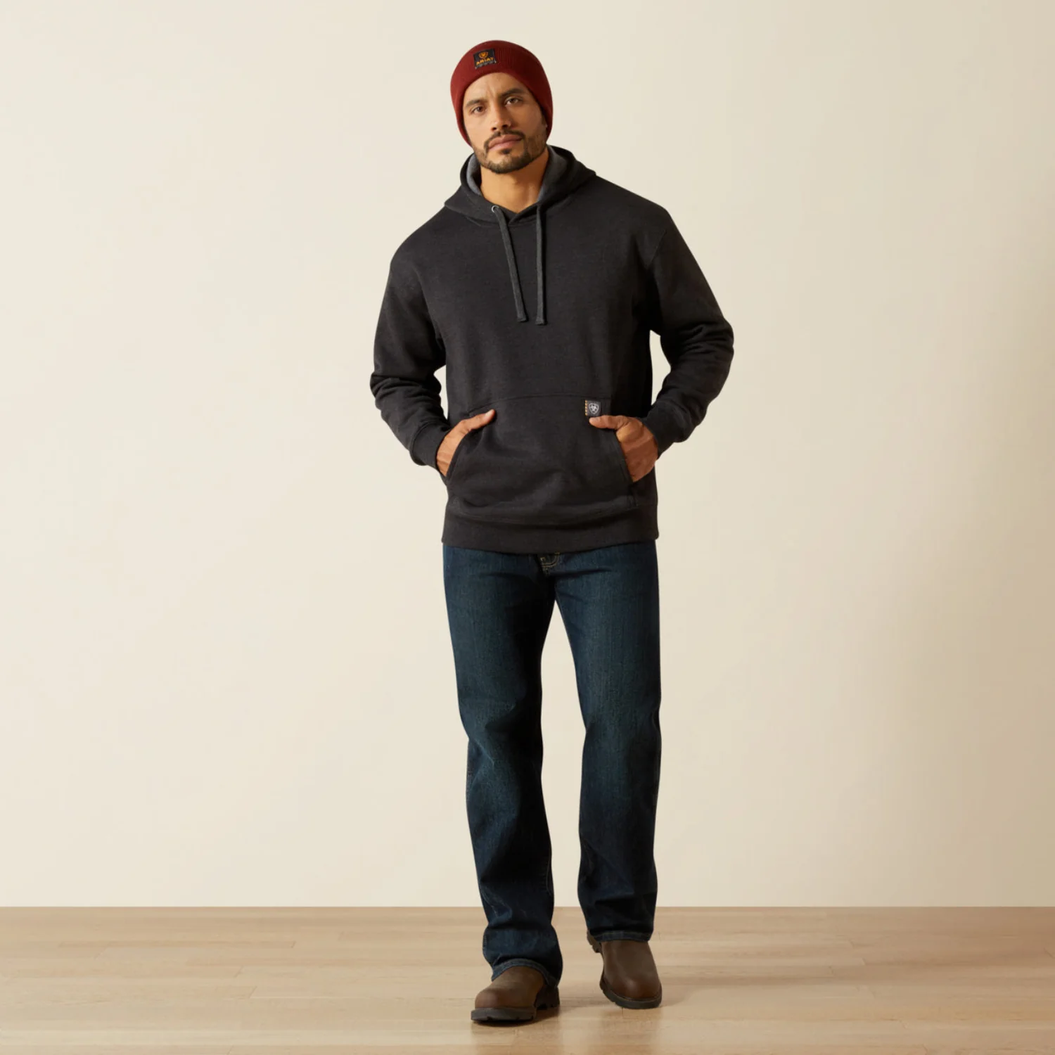 Ariat Men's Rebar Workman Bolt Graphic Hoodie - Image 5