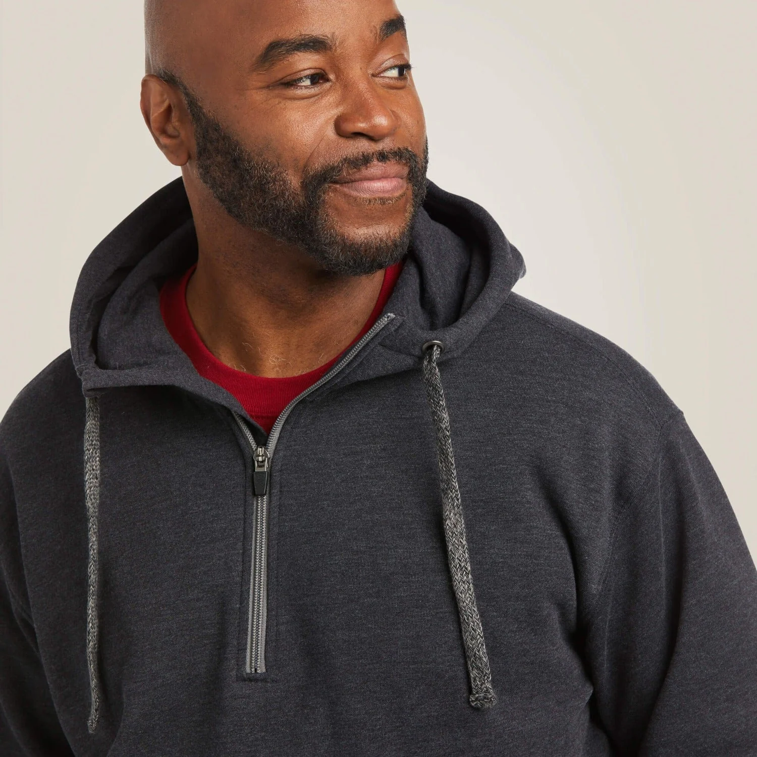 Ariat Men's Rebar Workman Quarter Zip Hoodie - Image 2