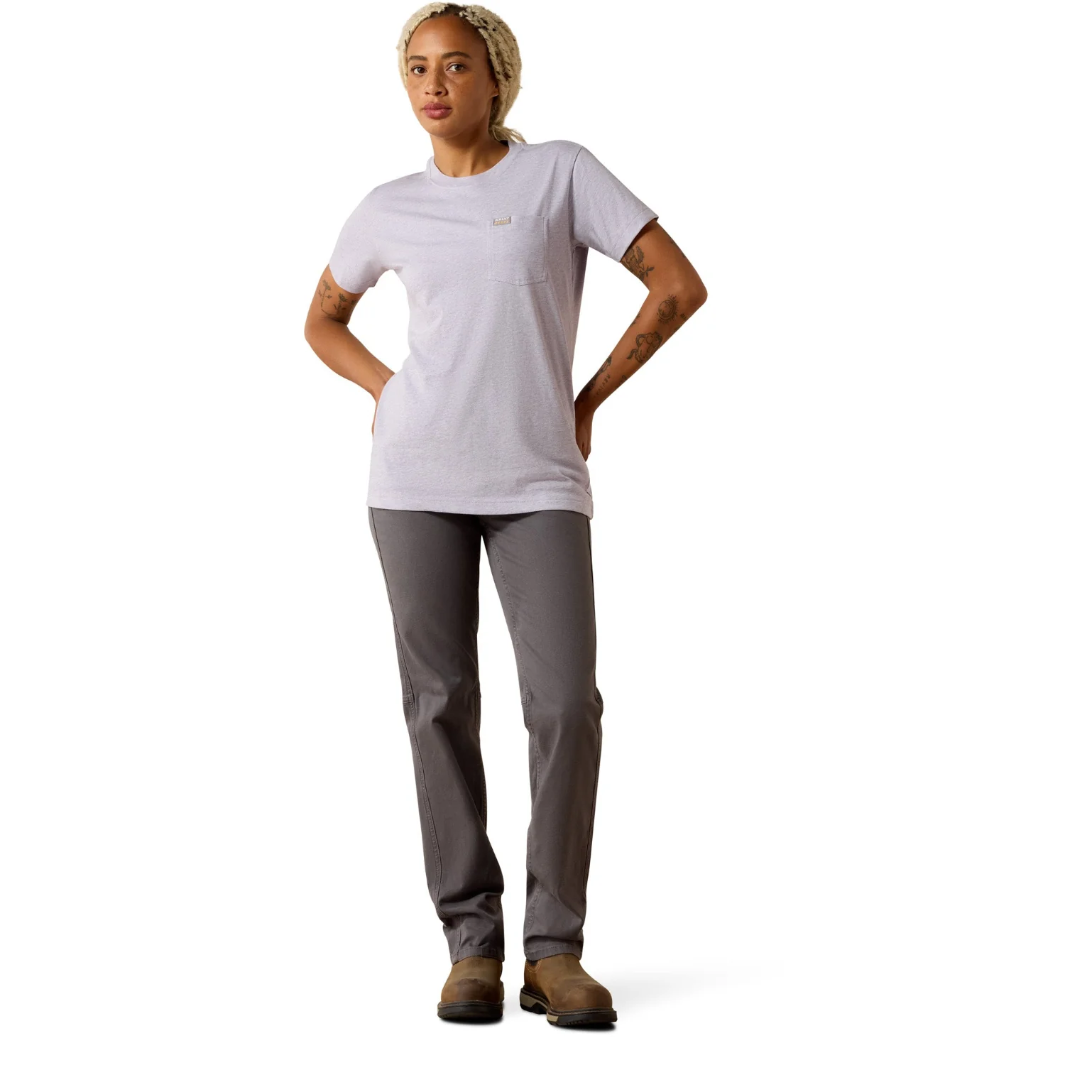 Ariat Women's Rebar Cotton Strong Space Dyed T-Shirt - Image 4