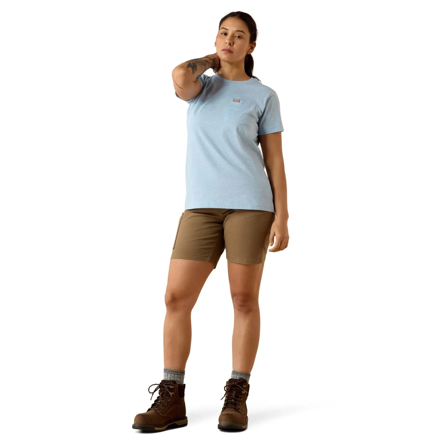 Ariat Women's Rebar CottonStrong™ Space Dye Short Sleeve T-Shirts - Image 4