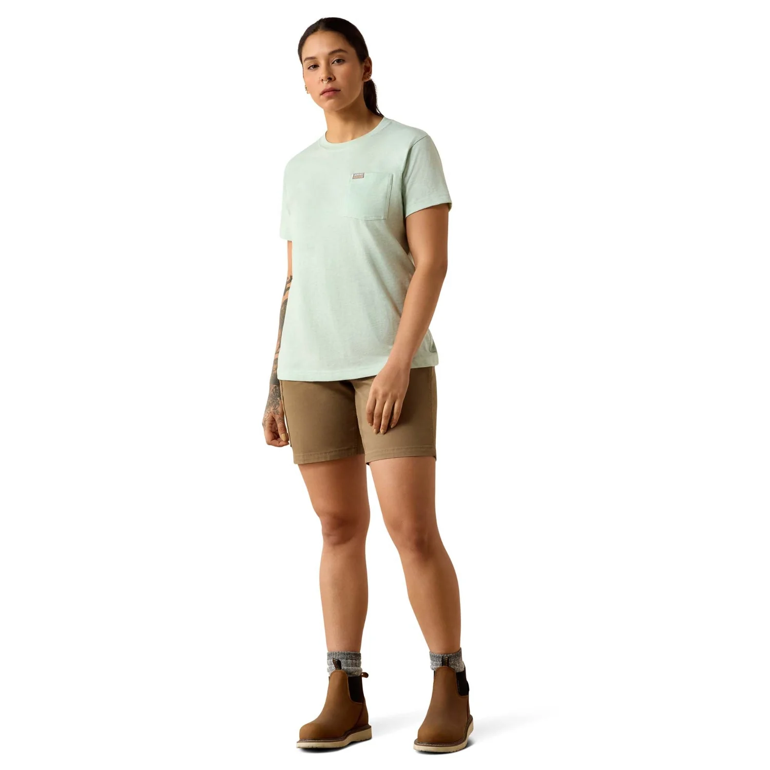 Ariat Women's Rebar Cotton Strong Space Dyed T-Shirt - Image 5