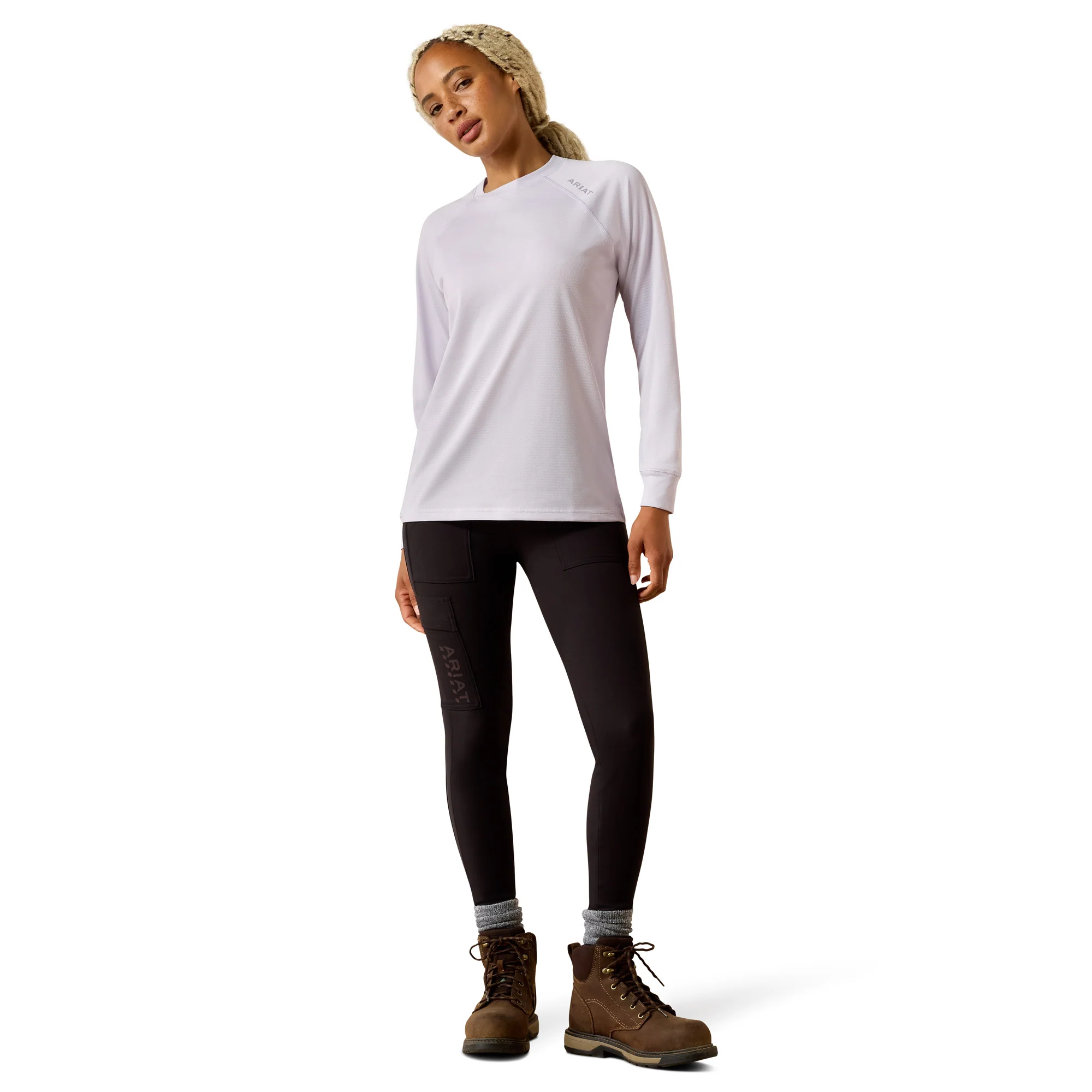 Ariat Women's Rebar Heat Fighter Essential Long Sleeve T-Shirt - Image 4