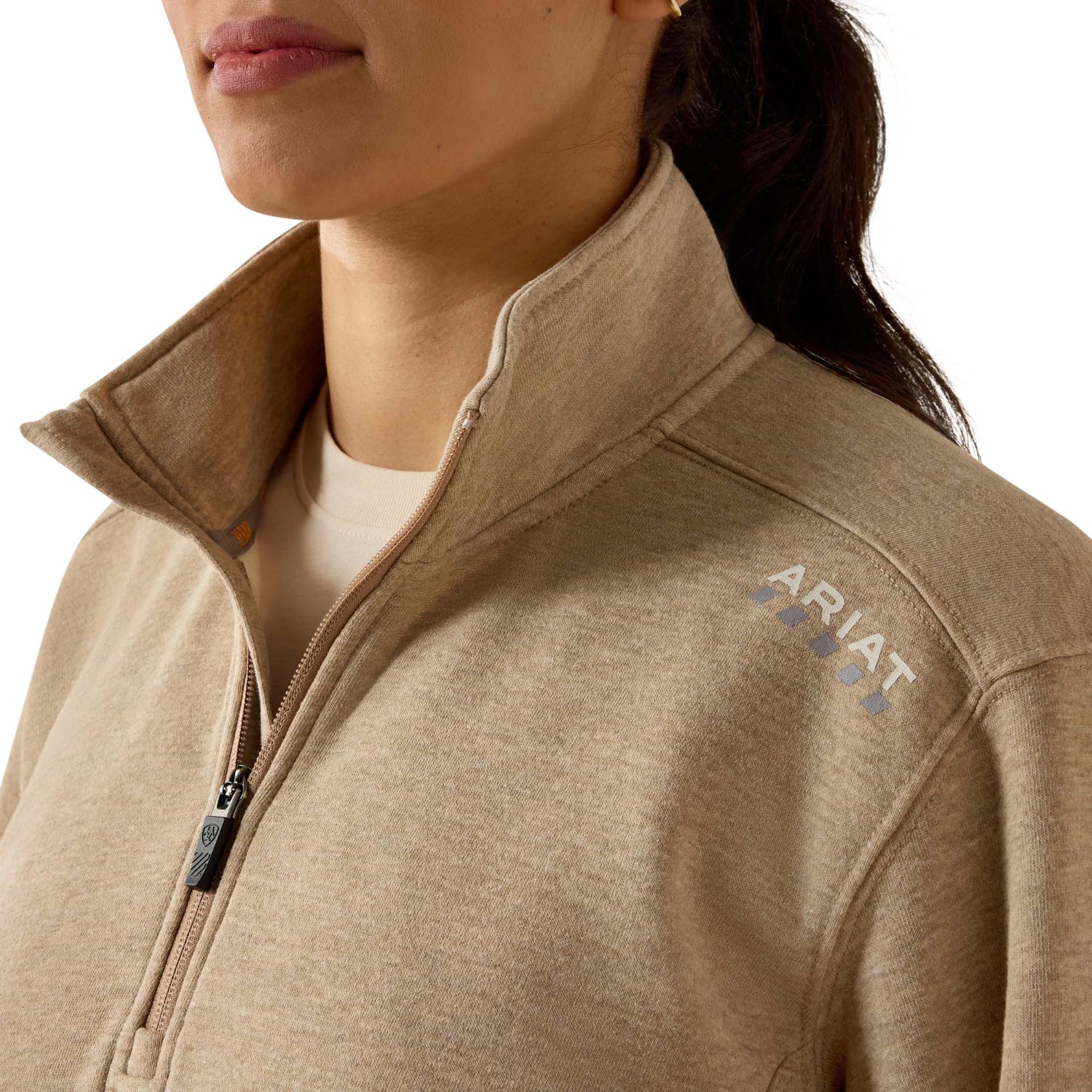 Ariat Women's Rebar Lightweight Mock 1/2 Zip Sweatshirt - Image 3