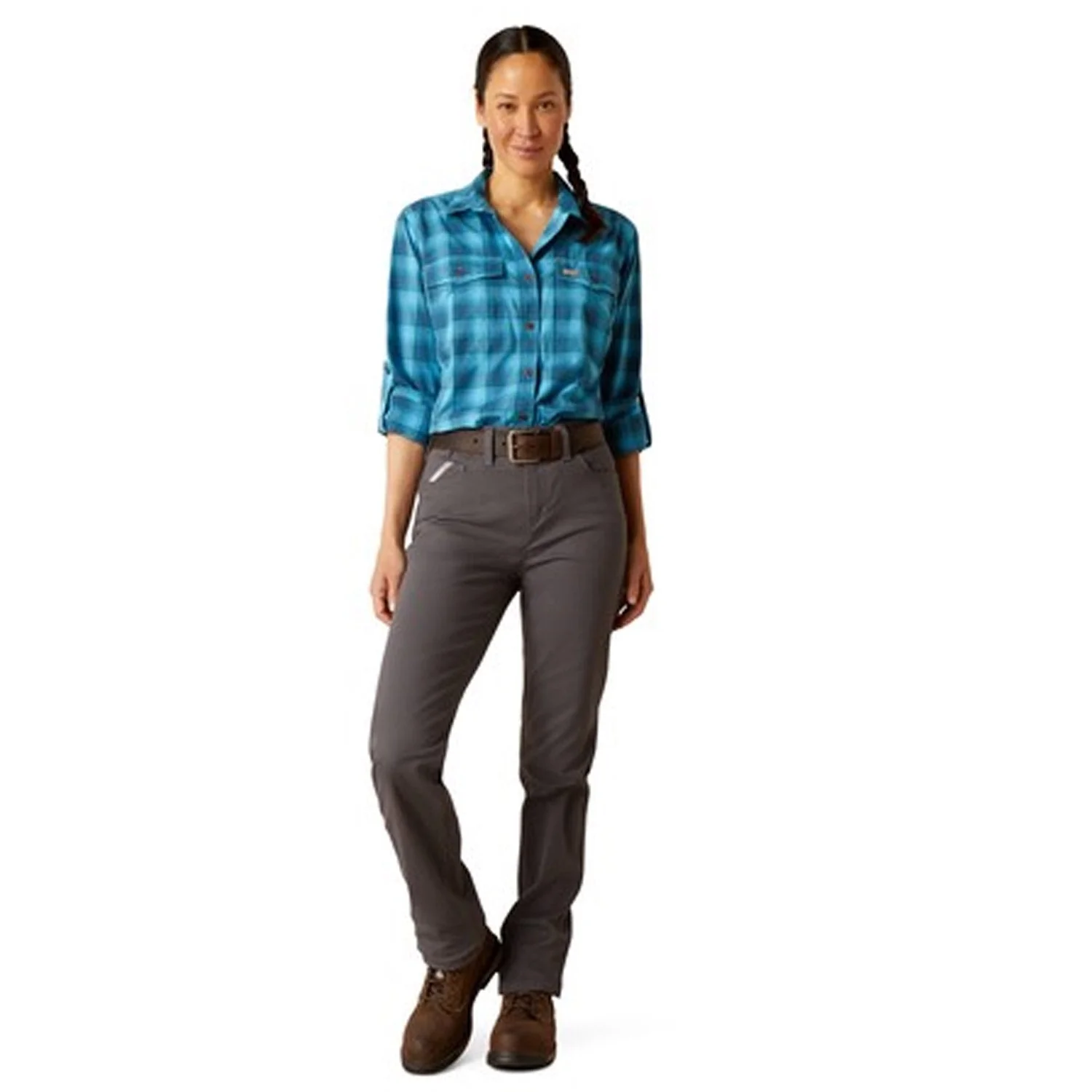 Ariat Women's Rebar Made Tough DuraStretch Button-Down Work Shirt - Image 4