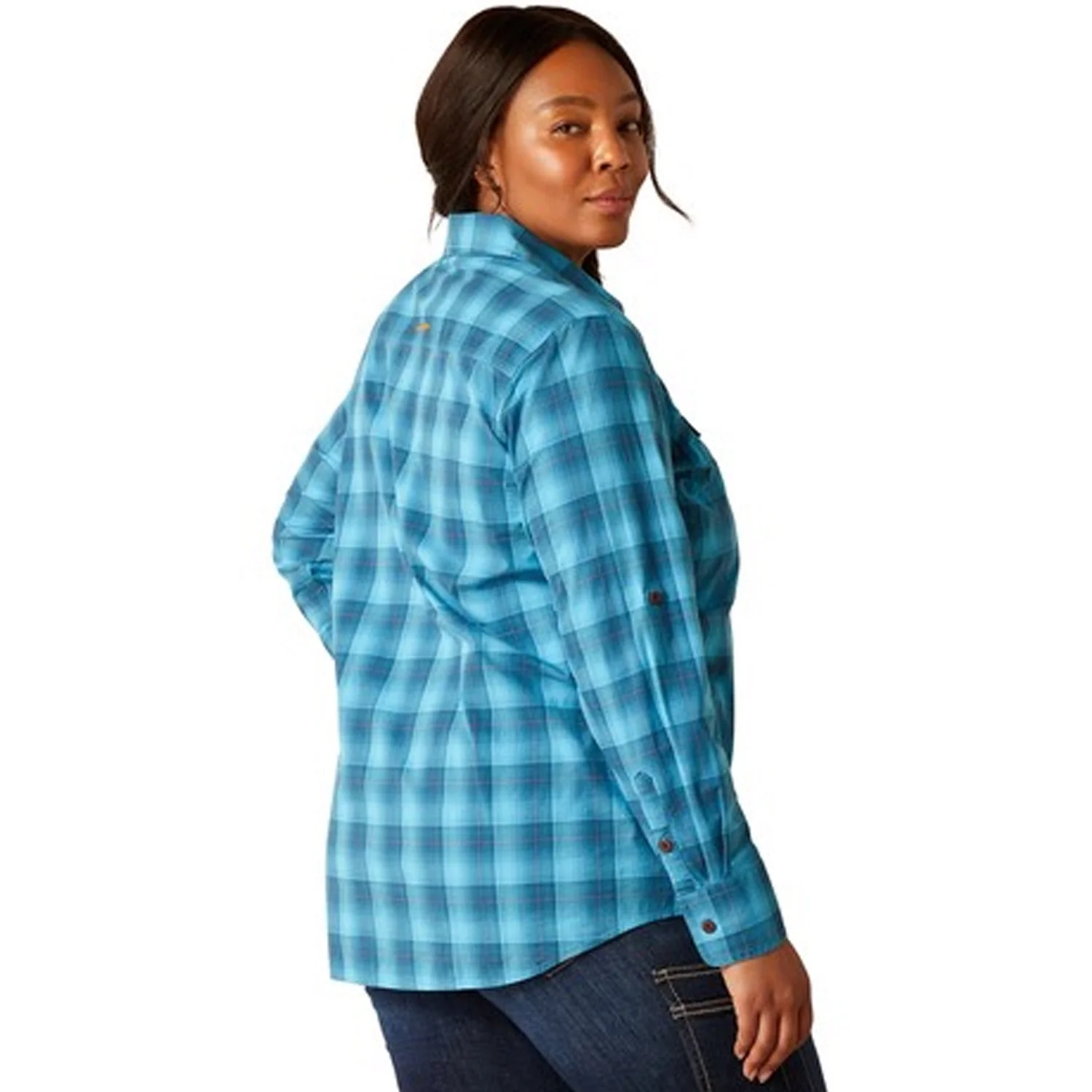 Ariat Women's Rebar Made Tough DuraStretch Button-Down Work Shirt - Image 6