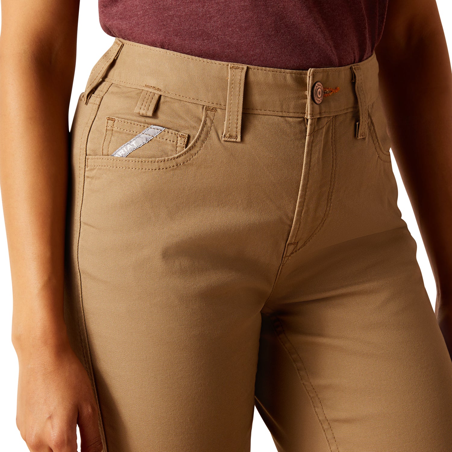 Ariat Women's Rebar Perfect Rise Made Tough Straight Pant - Image 2
